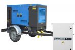 ТСС ЭД-120-Т400-2РКМ9 в шумозащитном кожухе на прицепе с АВР